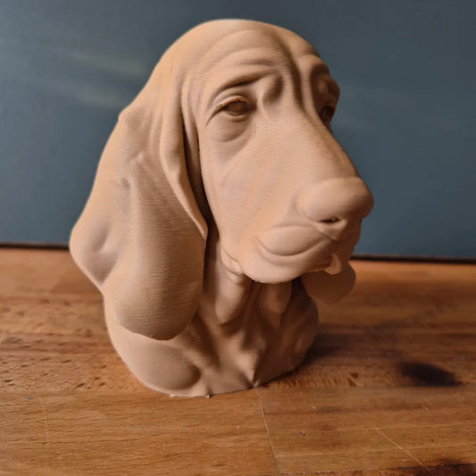 Basset Hound Head – Hand Painted