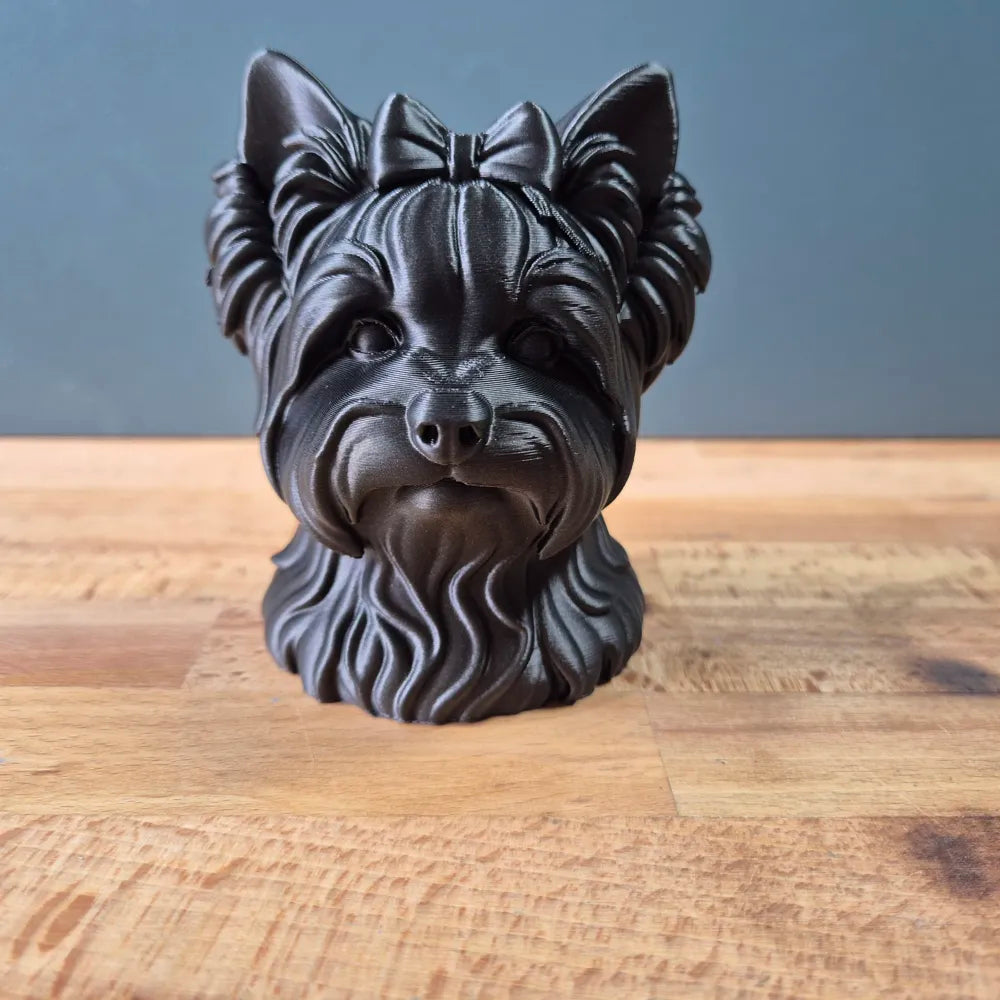 Biewer Terrier Head – Hand Painted