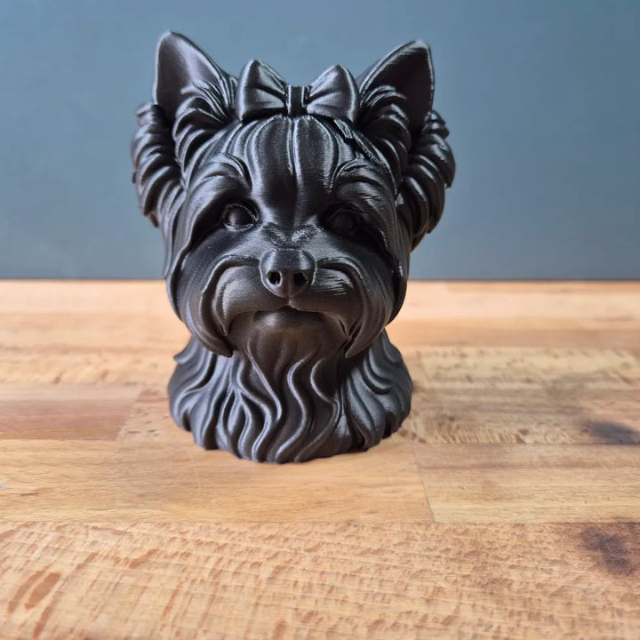 Biewer Terrier Head – Hand Painted