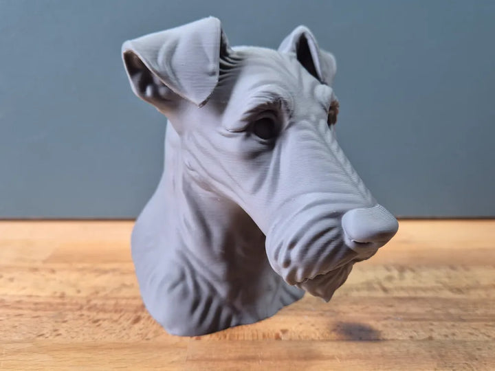 Fox Terrier Head – Hand Painted