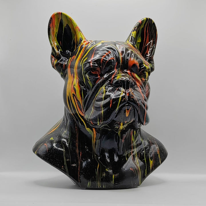 French Bulldog Head – Hand Painted