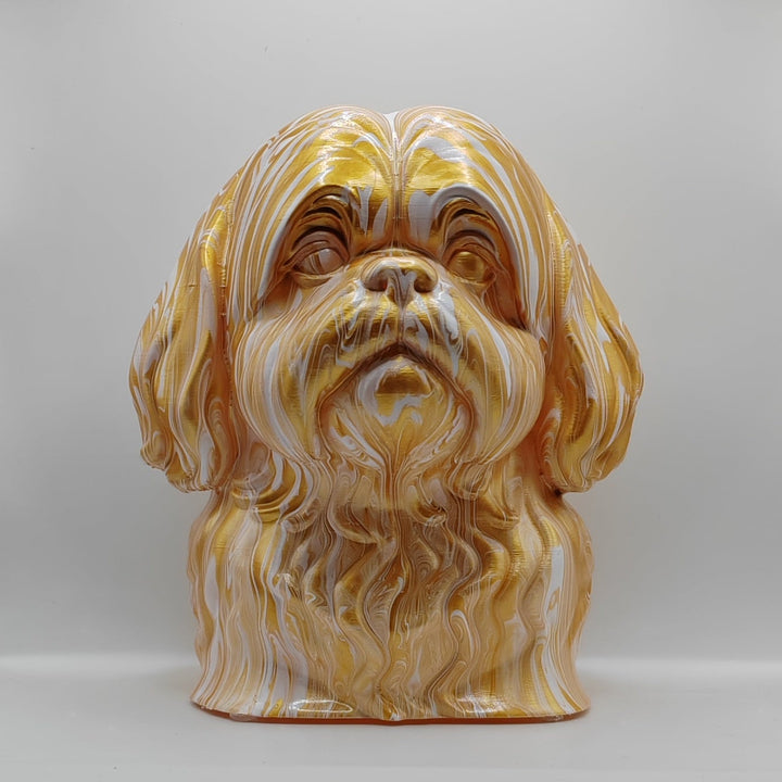 Shih Tzu Head – Hand Painted