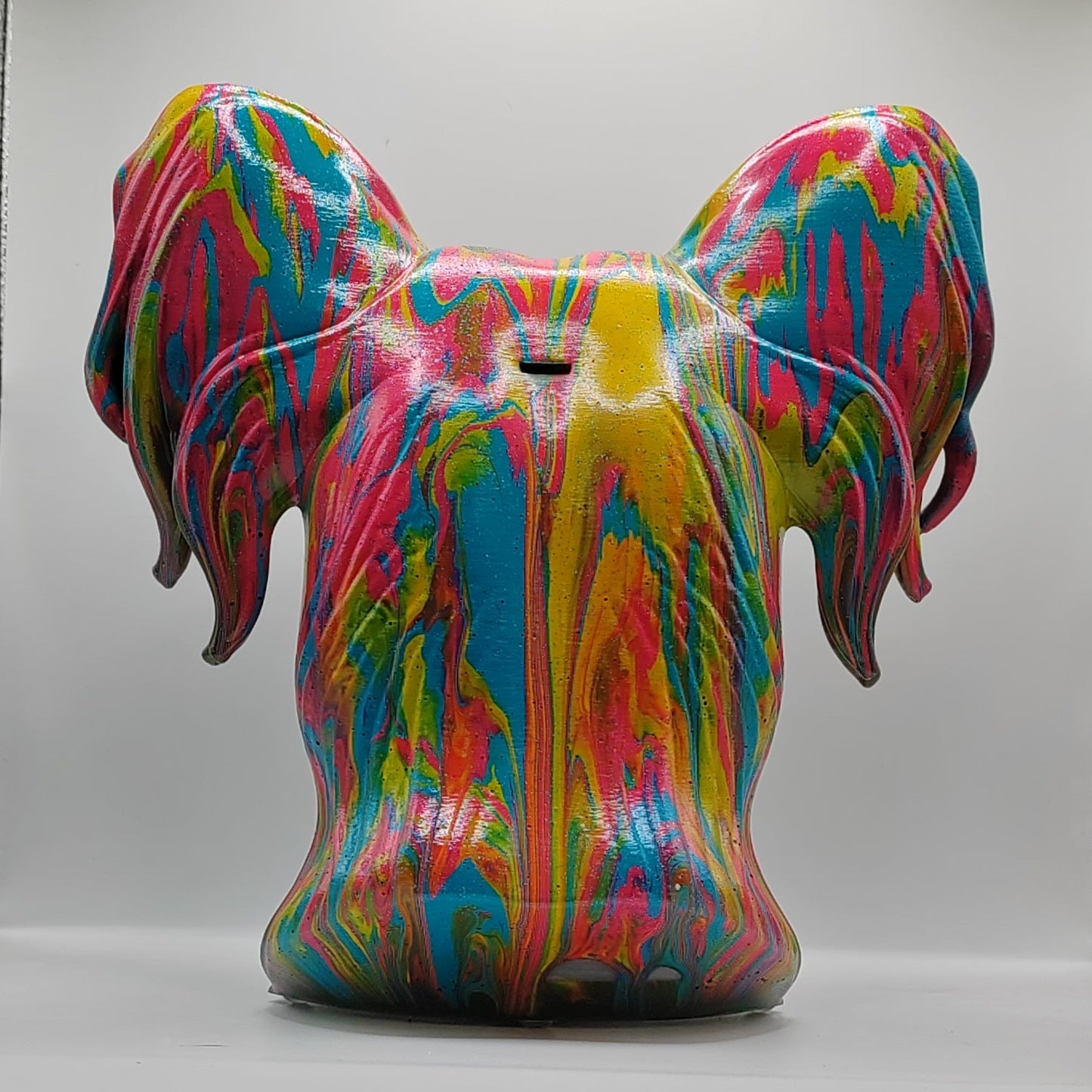 Chinese Crested Dog Head – Hand Painted