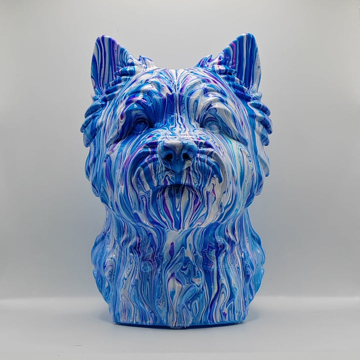 Cairn Terrier Head – Hand Painted