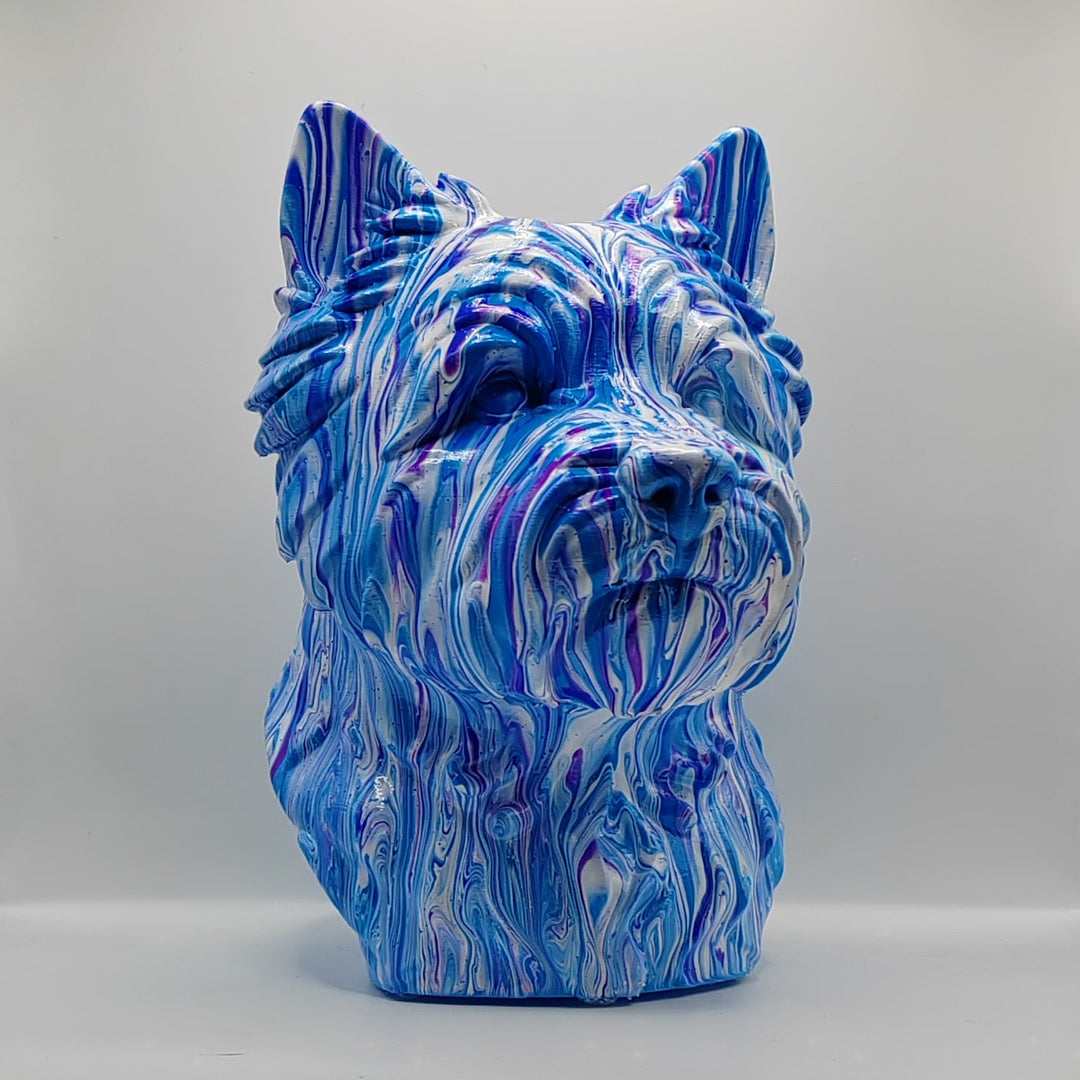 Cairn Terrier Head – Hand Painted