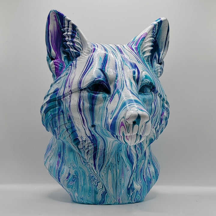 Fox Head – Hand Painted