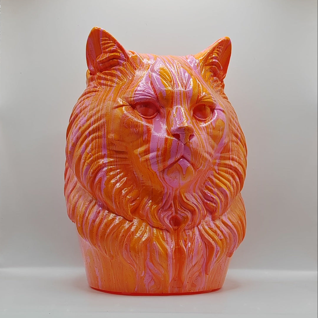 Siberian Cat Head – Hand Painted