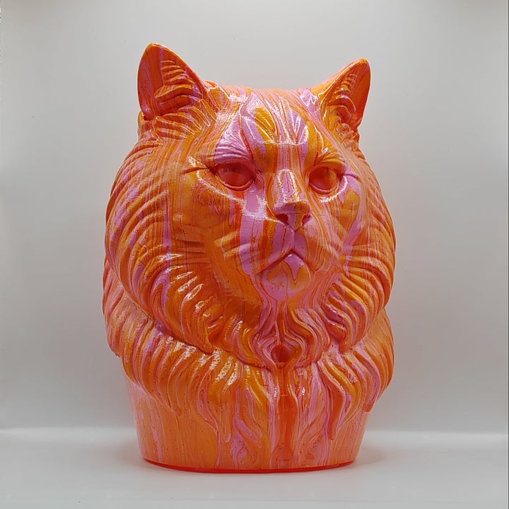 Siberian Cat Head – Hand Painted