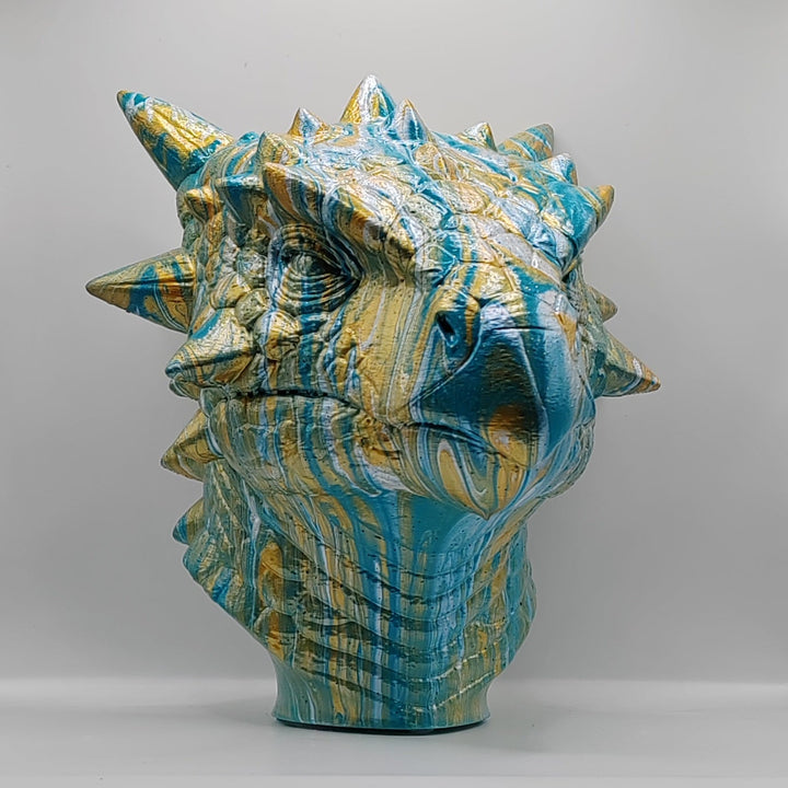 Ankylosaurus Head – Hand Painted