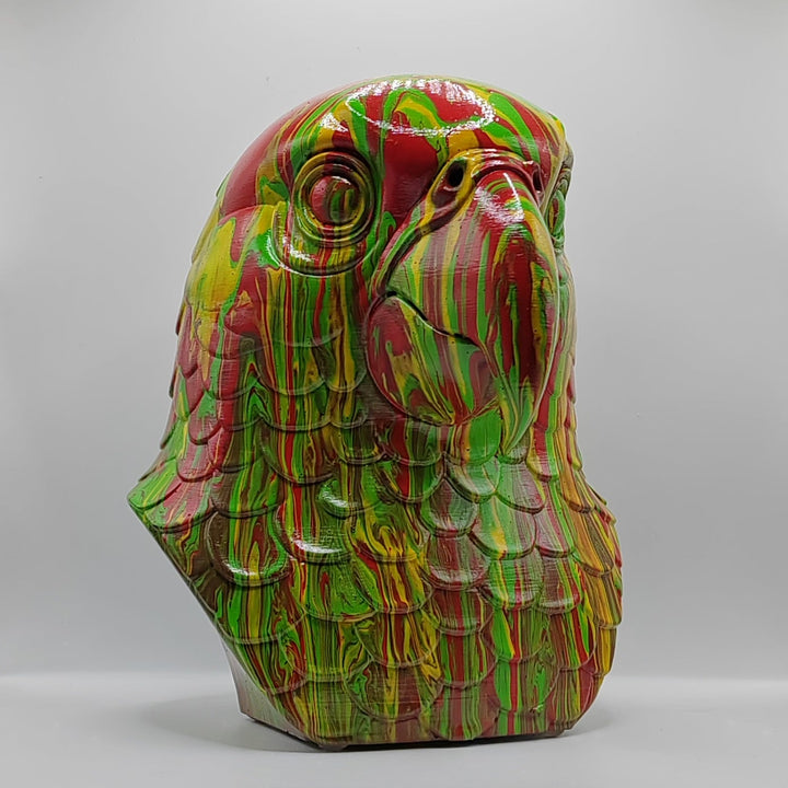 Parrot Head – Hand Painted