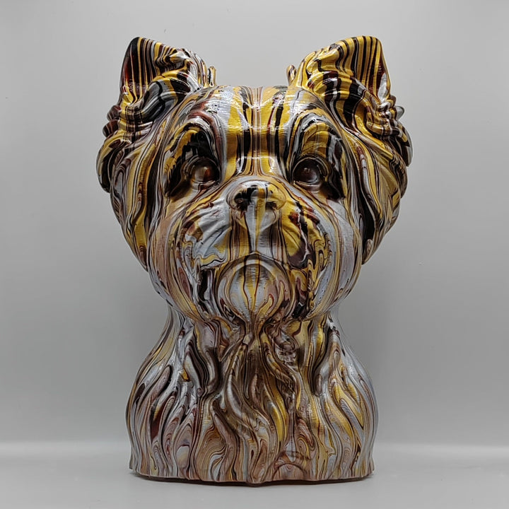 Yorkiepoo Head – Hand Painted