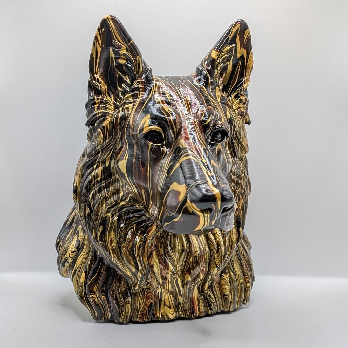 German Shepherd Head – Hand Painted