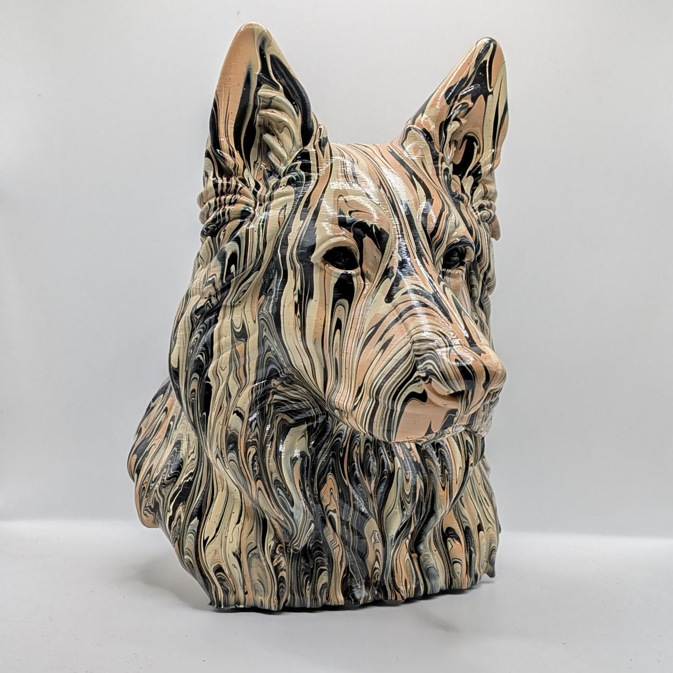 German Shepherd Head – Hand Painted