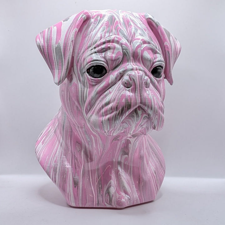 Pug Head – Hand Painted