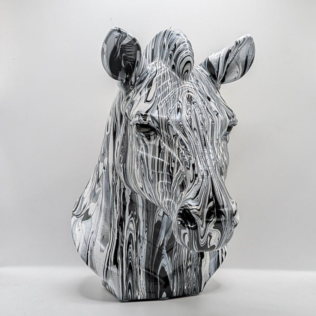 Zebra Head – Hand Painted