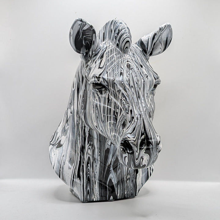 Zebra Head – Hand Painted