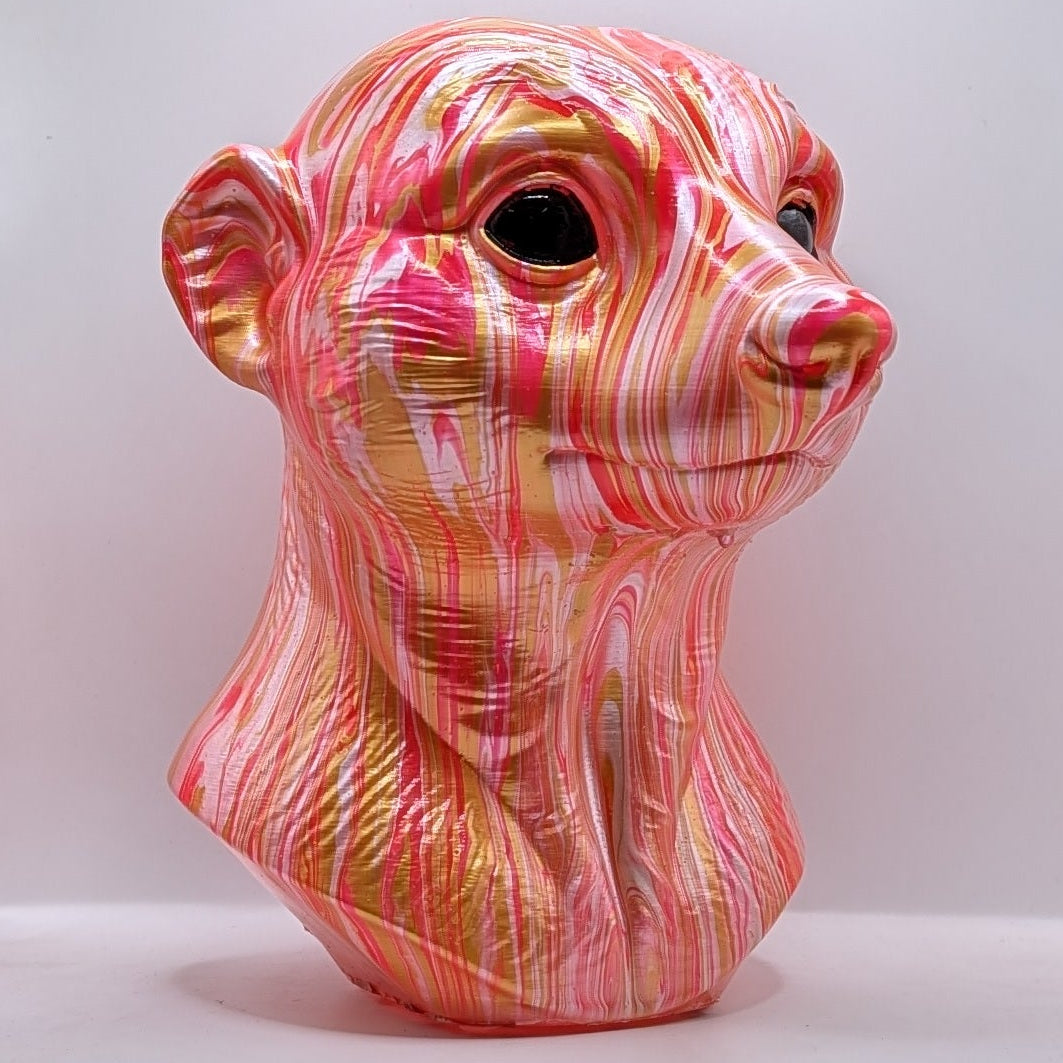 Meerkat Head – Hand Painted