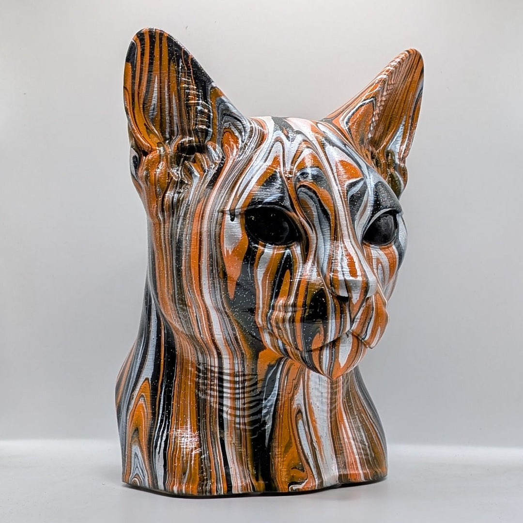 Abyssinian Cat Head – Hand Painted
