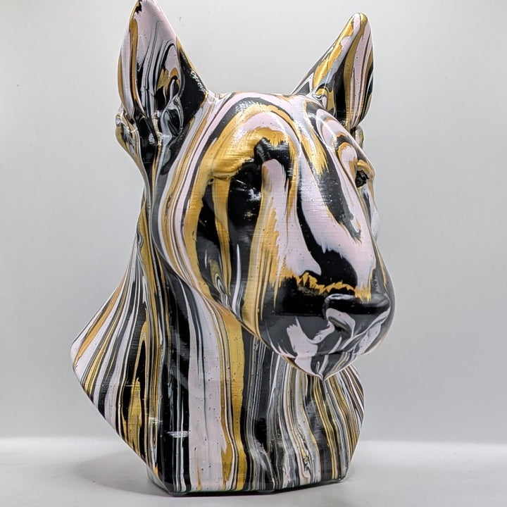 English Bull Terrier Head – Hand Painted
