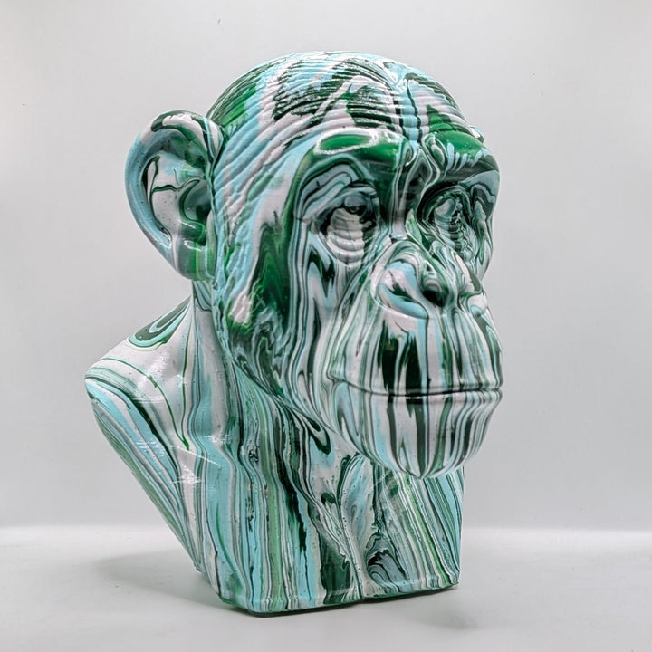 Chimpanzee Head – Hand Painted