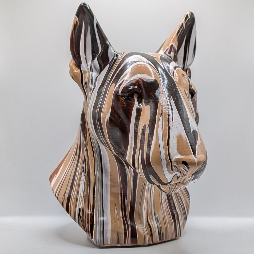 English Bull Terrier Head – Hand Painted