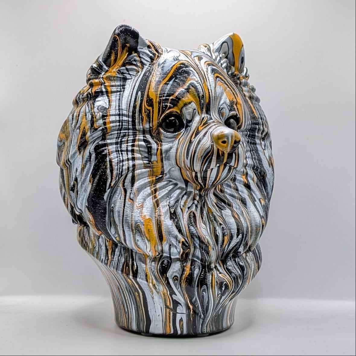 Pomeranian Head – Hand Painted