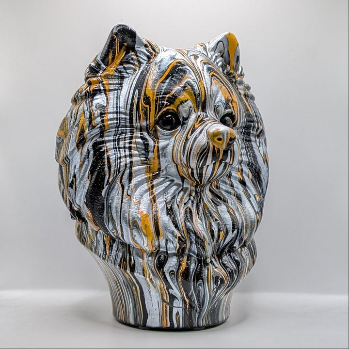 Pomeranian Head – Hand Painted