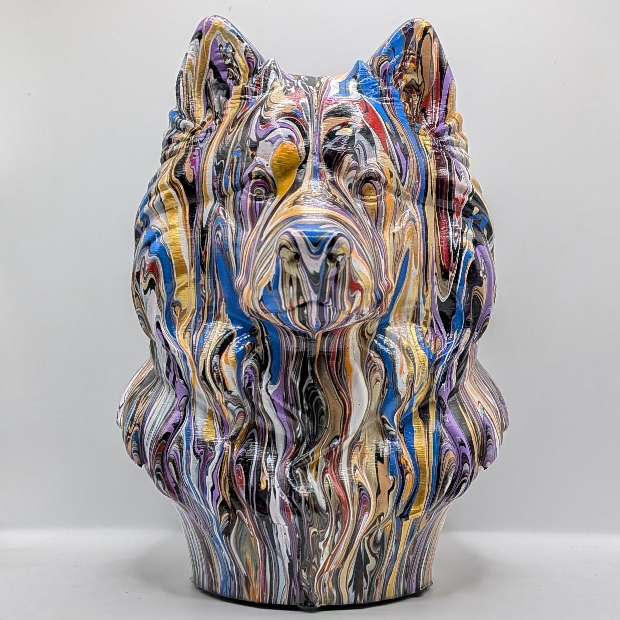 Samoyed Head – Hand Painted