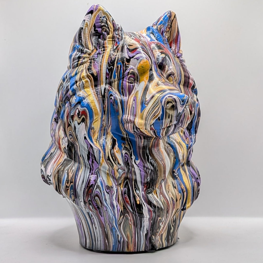 Samoyed Head – Hand Painted