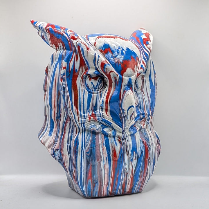 Owl Head – Hand Painted