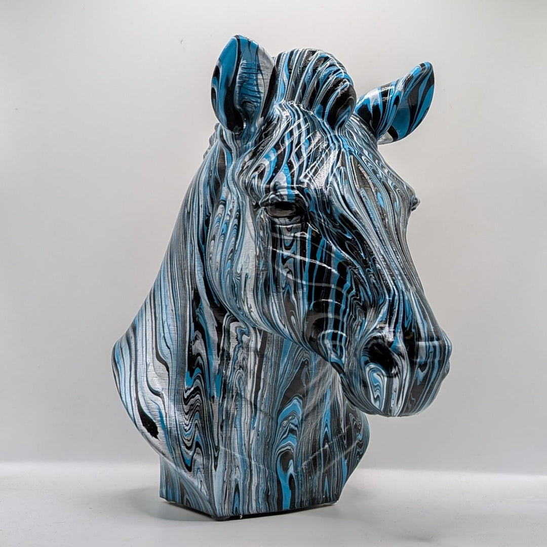 Zebra Head – Hand Painted