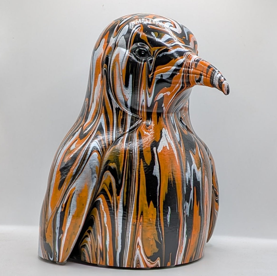 Penguin Head – Hand Painted