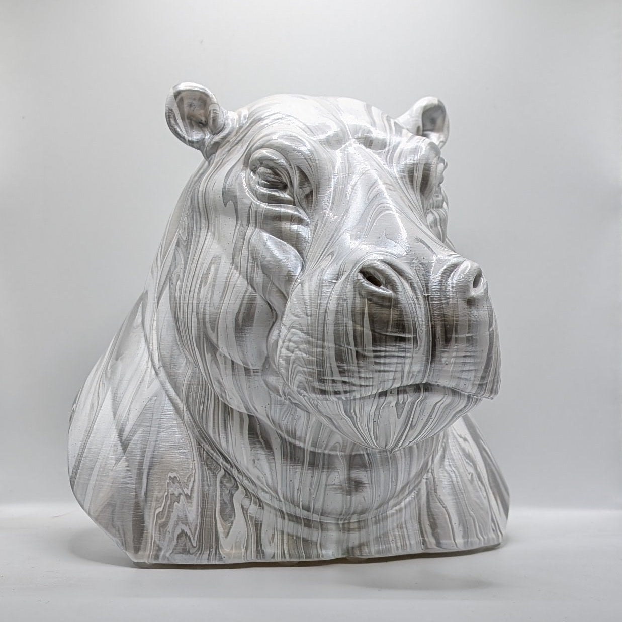 Hippopotamus Head – Hand Painted