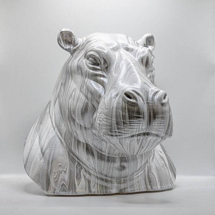 Hippopotamus Head – Hand Painted