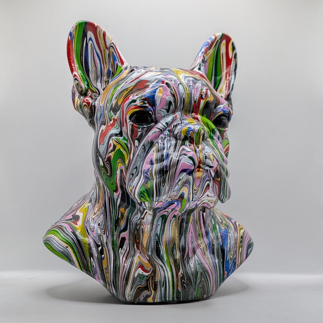 French Bulldog Head – Hand Painted