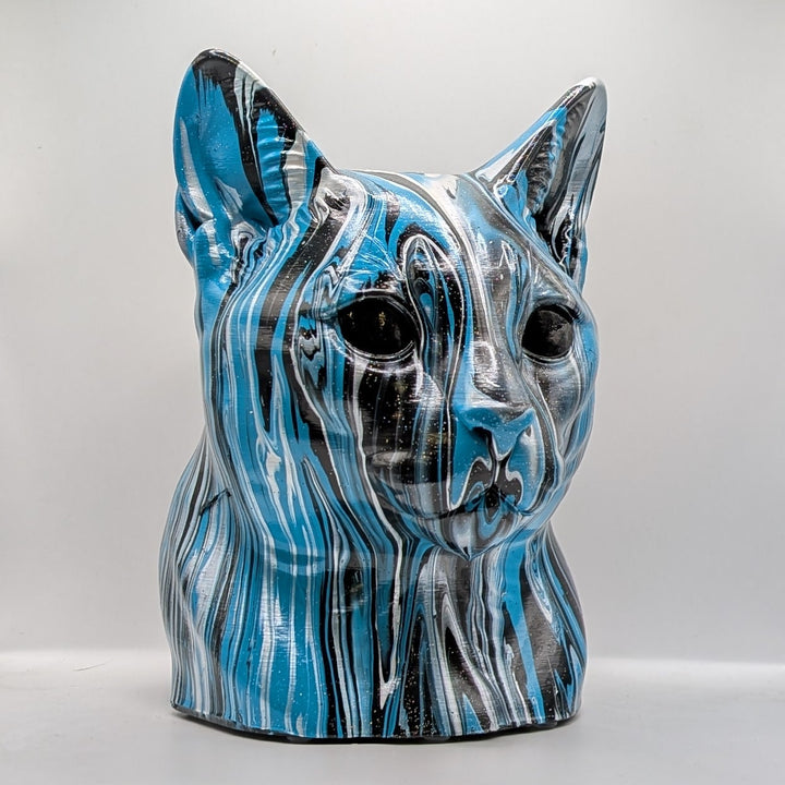 Russian Blue Head – Hand Painted